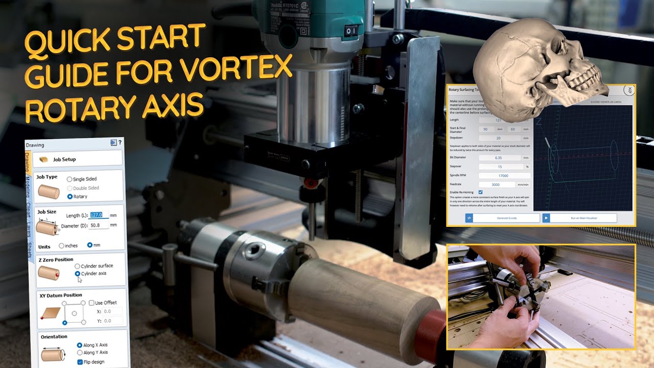 Quick Start Guide for the Vortex Rotary Axis