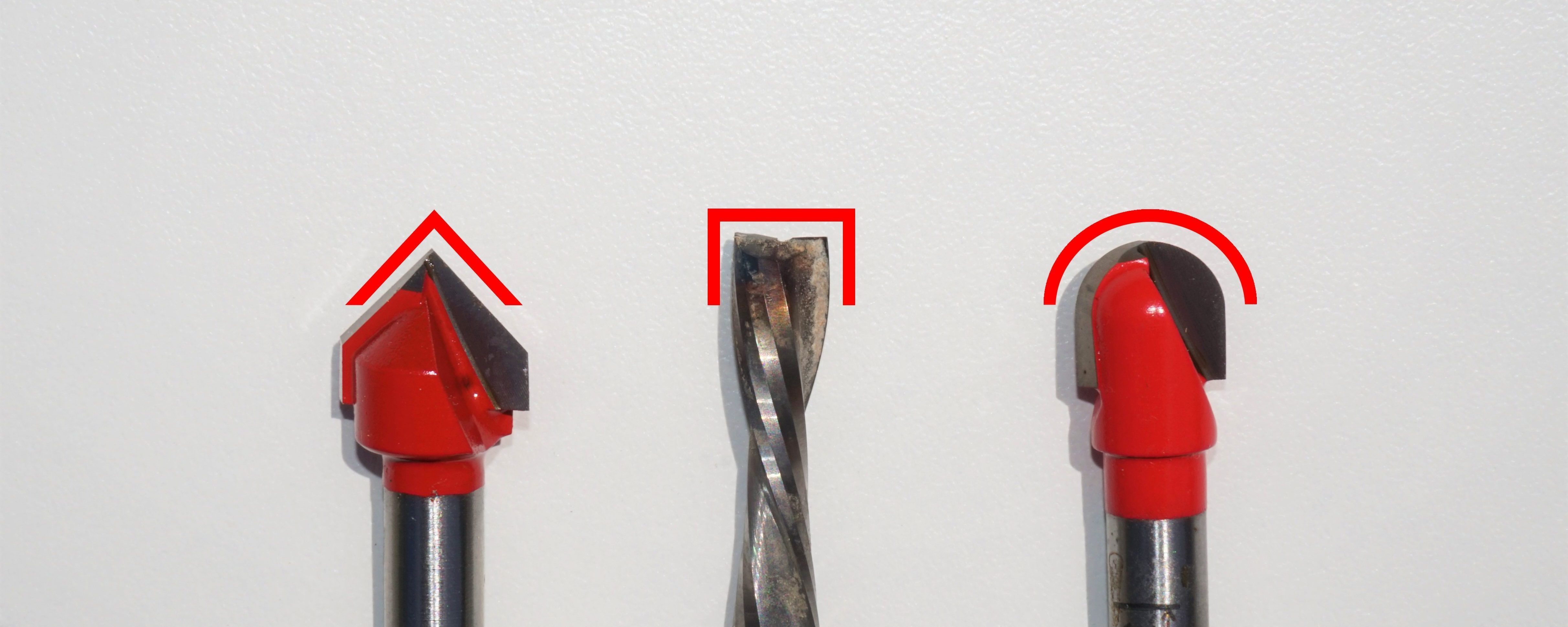 End mill tip types_marked