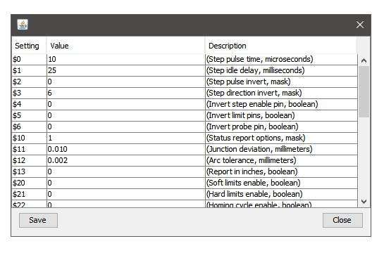 Cnc 3018 Grbl Settings