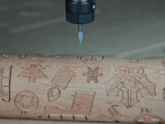 30 Degree Engraving V-Bit and rolling pin