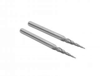 1-8in D0.5mm Tapered Ball End Mill (2pcs)