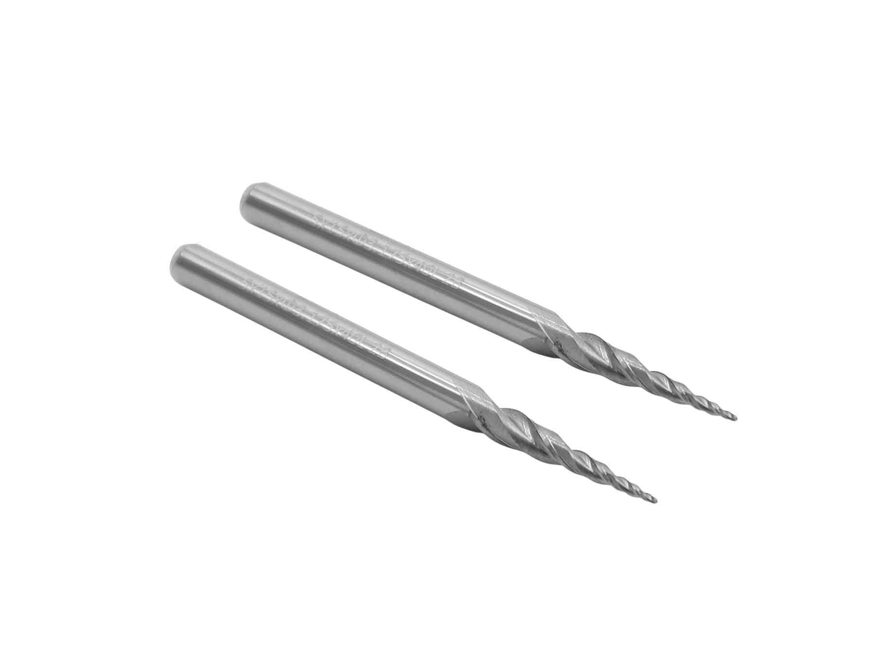 1-8in D0.5mm Tapered Ball End Mill (2pcs)