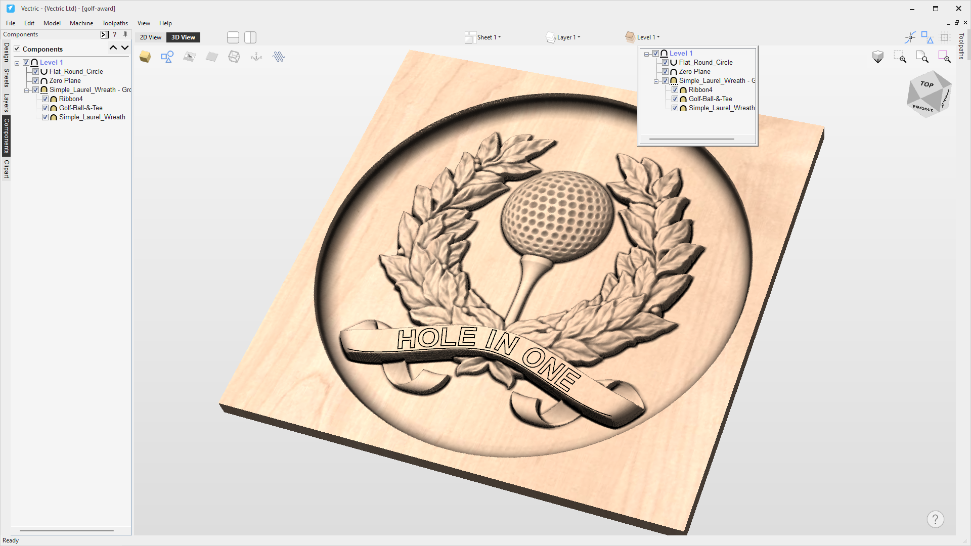 VCarve 3D Component Manager