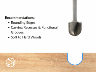 3/4″x1-1/4″ Round Groove Bit – 1/4″ Shank-2F