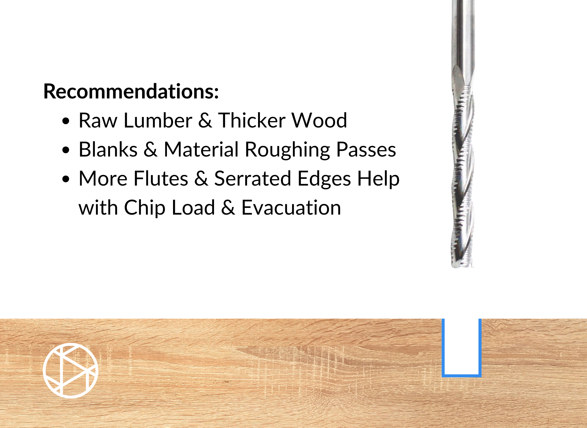 1/4″ Extra Long Flat Roughing End Mill – 1/4″ Shank-3F