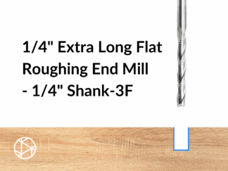 1/4″ Extra Long Flat Roughing End Mill – 1/4″ Shank-3F