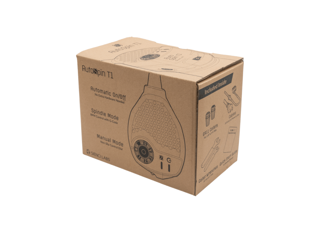 AutoSpin T1 Router - Side of Box 1