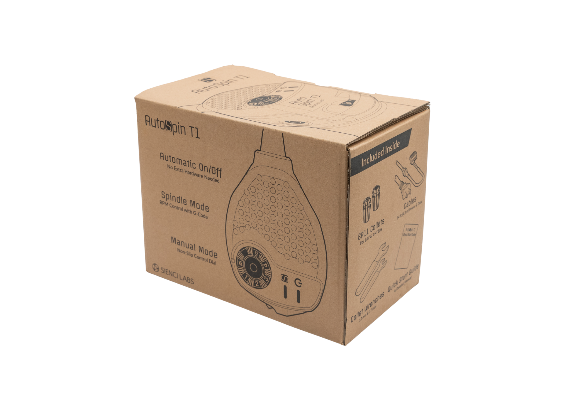 AutoSpin T1 Router – Side of Box 1