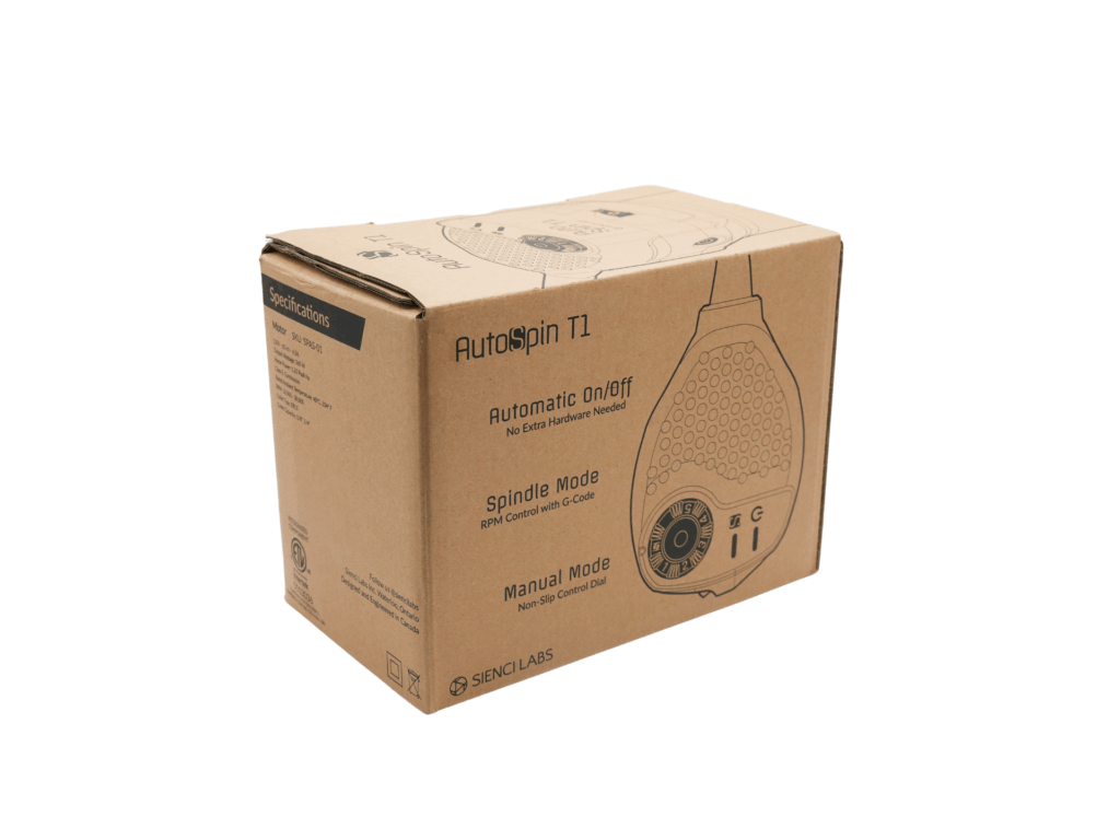 AutoSpin T1 Router - Side of Box 2