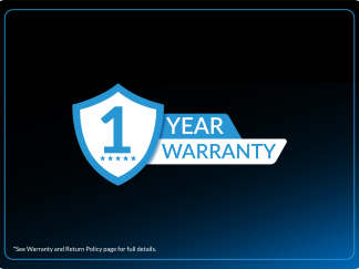 1-Year Warranty 1-Year Warranty