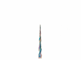 1/4″x2″xR1/32″ Tapered Ball Nose End Mill – 1/4″ Shank-2F-DLC