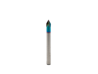 1/4" 60 Degree Downcut V-Bit - 1/4" Shank-3F-DLC