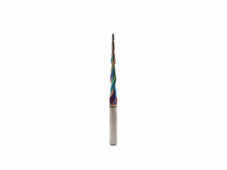 1/4"x2"xR1/32" Tapered Ball Nose End Mill - 1/4" Shank-2F-DLC