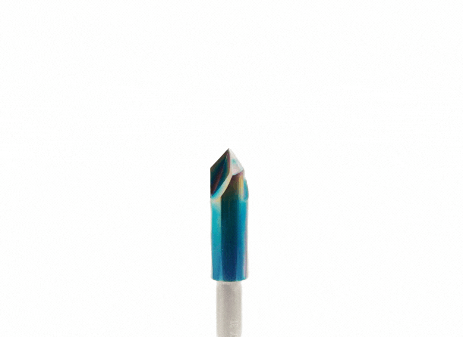 3/8″ 90 Degree Downcut V-Bit – 1/4″ Shank-3F-DLC