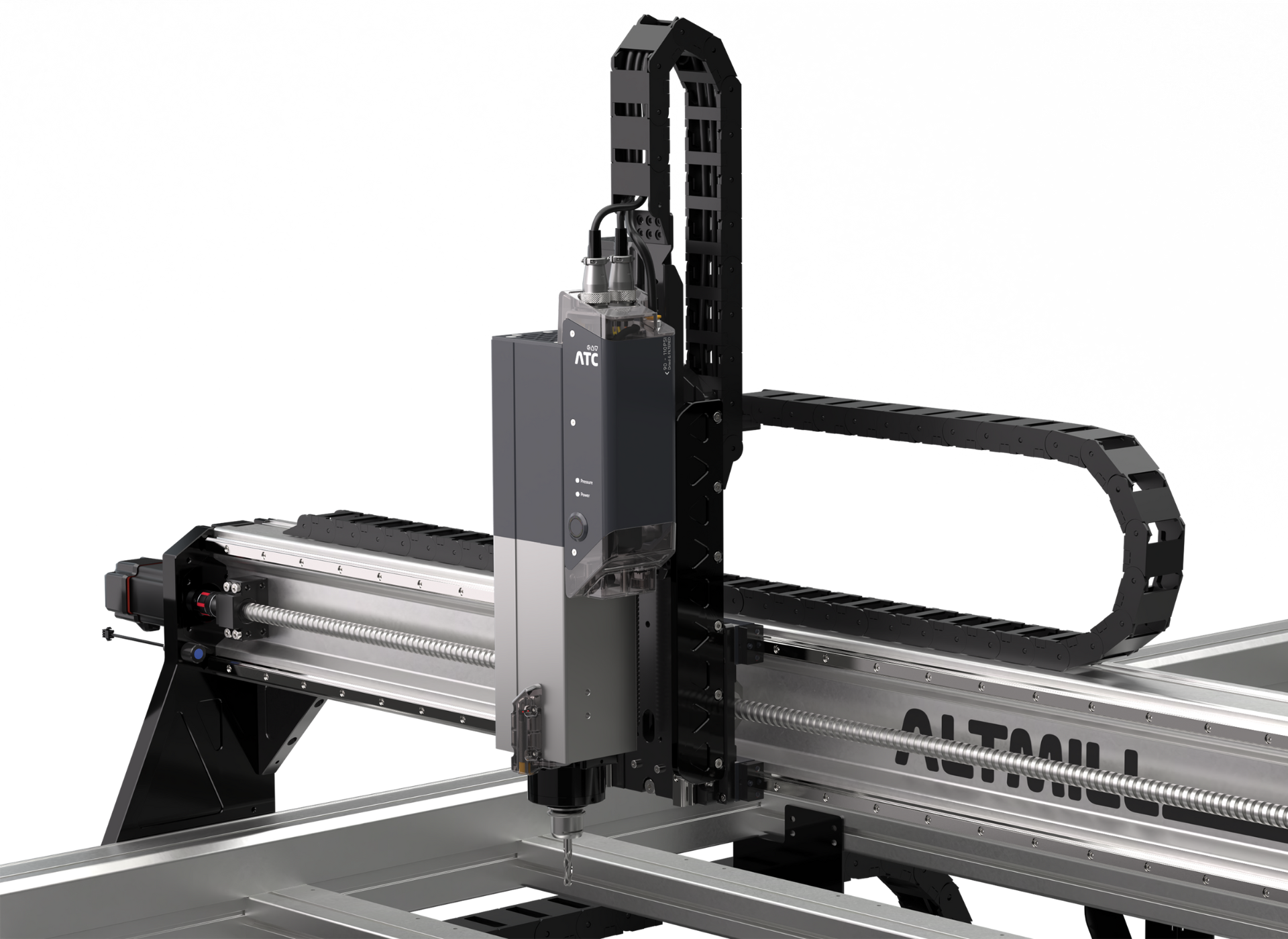 ATC on AltMill 4×8 on Angle Close Up