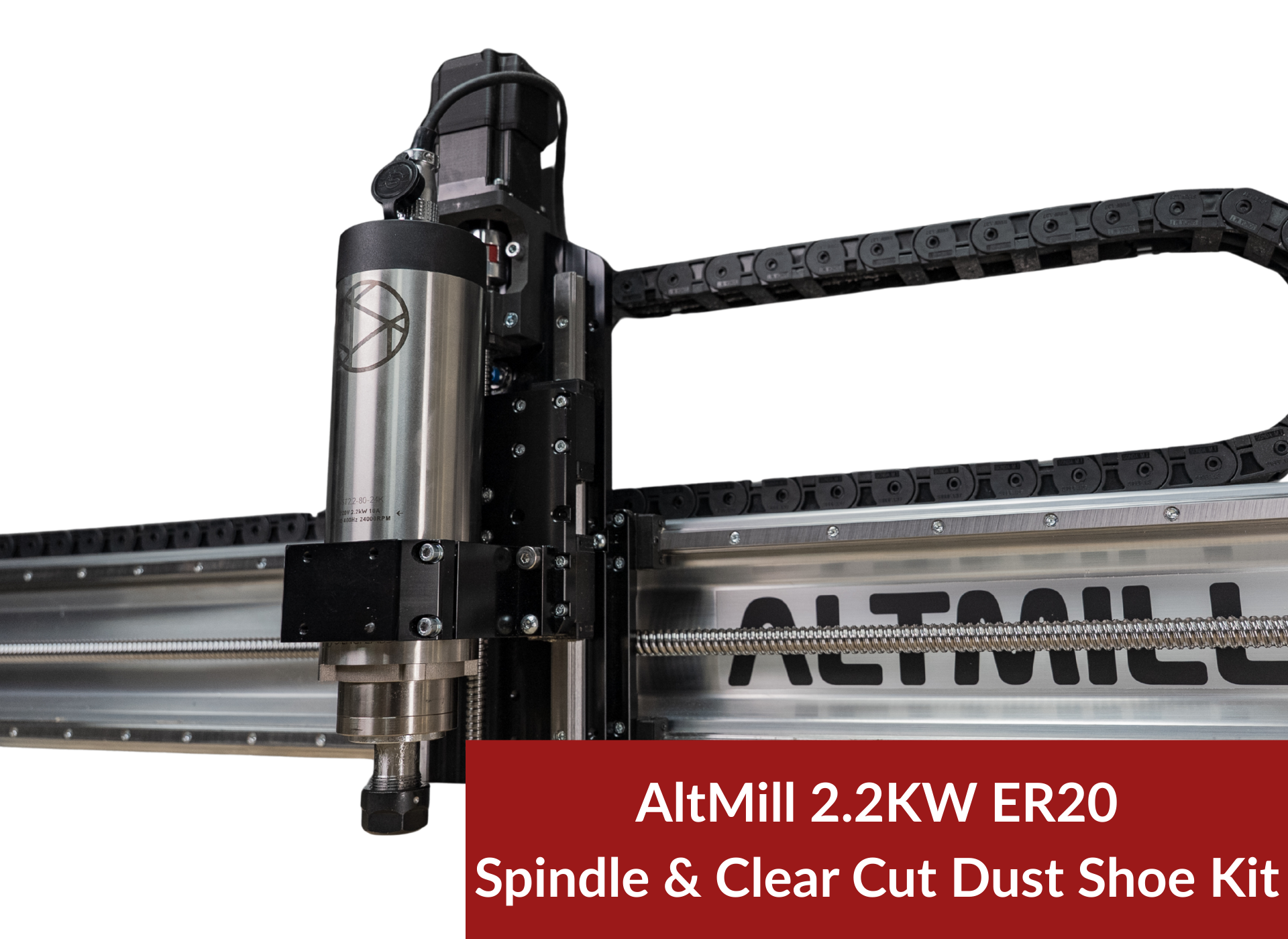 AltMill 22KW ER20 Spindle with Clear Cut Dust Shoe