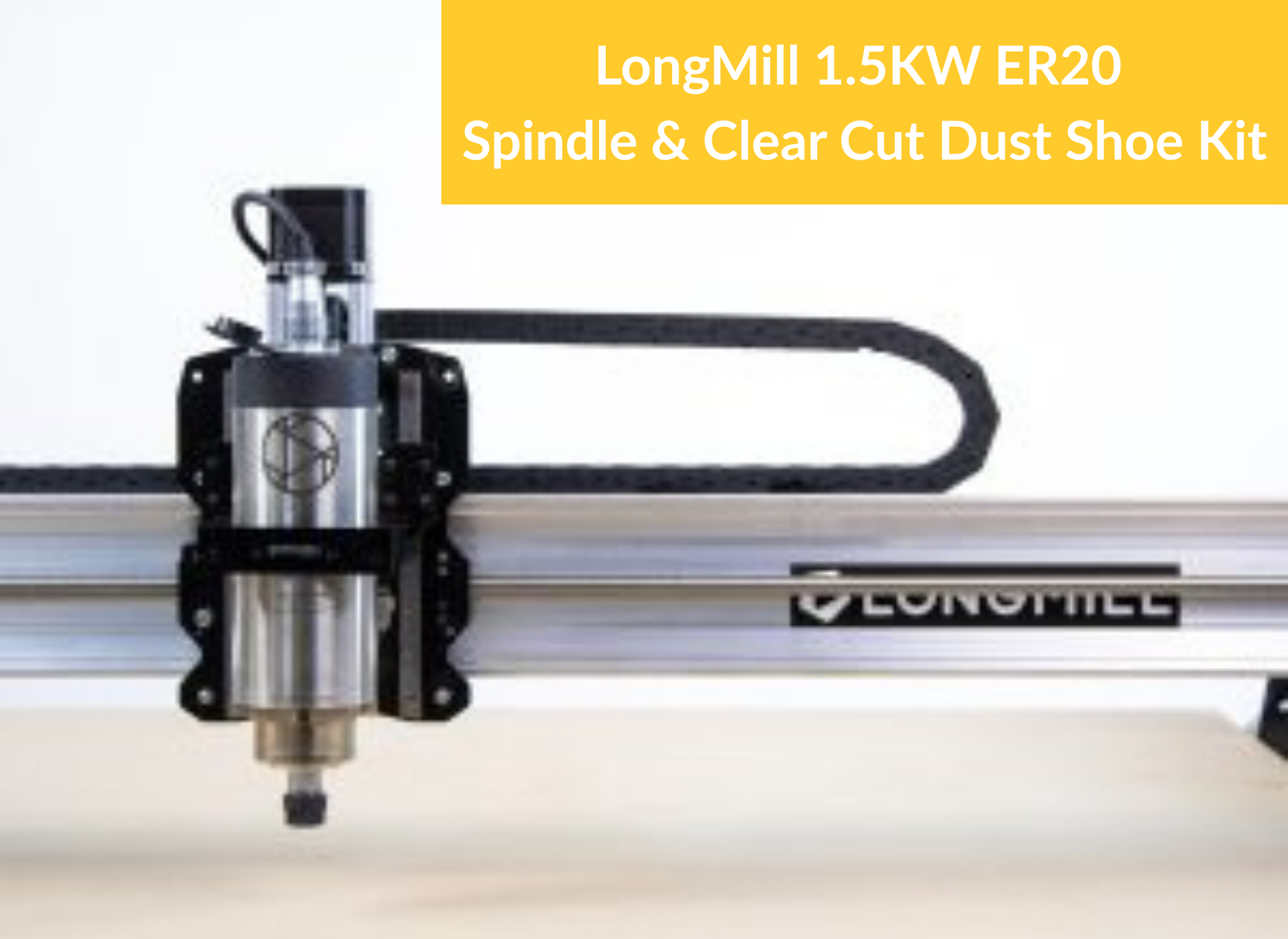 LongMill ER20 15Kw Spindle Dust Shoe 1