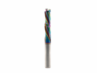 3/8"x1-1/2" Compression End Mill w/ Chip Breaker - 3/8" Shank-3F-DLC