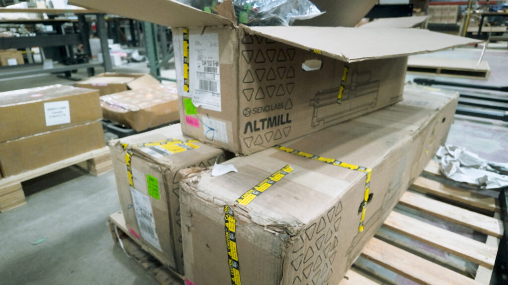 Undelivered, damaged boxes