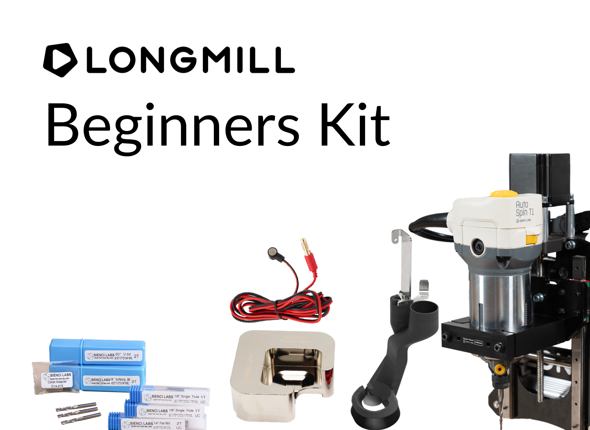 LongMill MK25 Beginners Kit with AutoSpin – Thumbnail