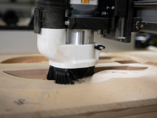 MK3 Dust Shoe – Cutting a Guitar MDF Prototype