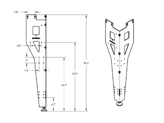 Single Table Leg Schematic